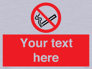 Custom No E-cigarettes / Vaping Sign